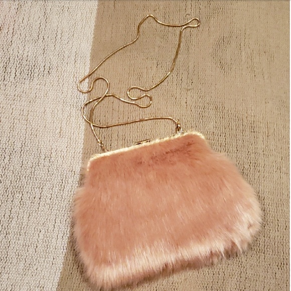 MMS Design Studio Handbags - NWT Faux fur purse